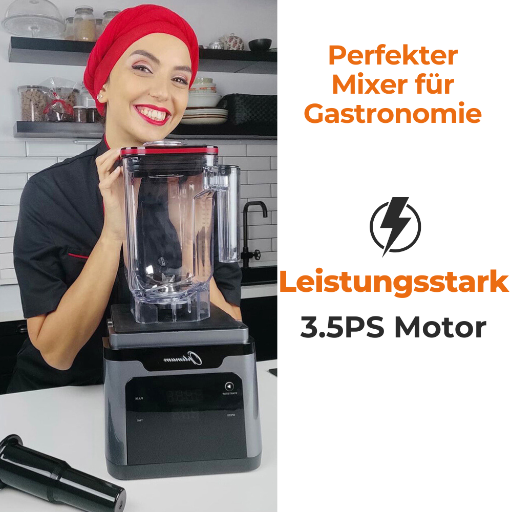 
                  
                    optimum 9400x gewerbemixer bester standmixer eis mixer hochleistungsmixer testsieger schallschutz gastronomie
                  
                